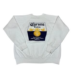 Vintage 90s Corona Crewneck Sweatshirt Men's Large Cerveza
